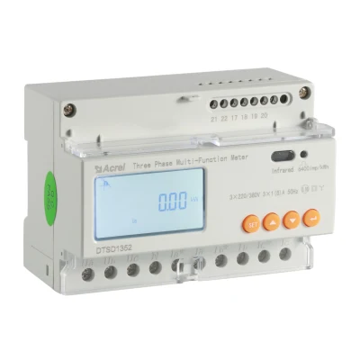 Счетчик солнечной энергии Acrel Adl3000-E/C, трехфазный, с RS485 Modbus, прямой вход 80 А